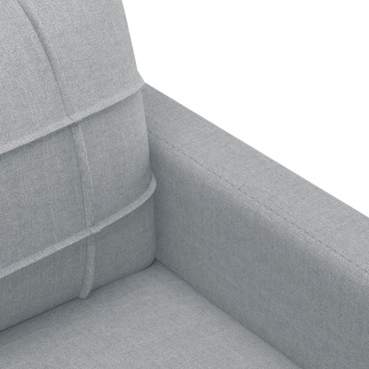 Set Divani 4 pz con Cuscini Grigio Chiaro in Tessuto | homemem39