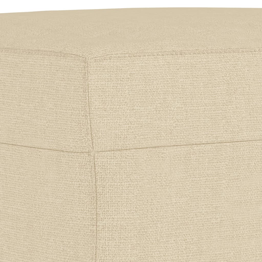 Set di Divani 3 pz con Cuscini Crema in Tessuto | homemem39