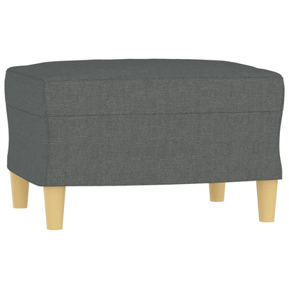 Set di Divani 3 pz con Cuscini Grigio Scuro in Tessuto | homemem39