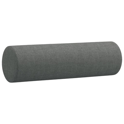 Set di Divani 2 pz con Cuscini Grigio Scuro in Tessuto | homemem39