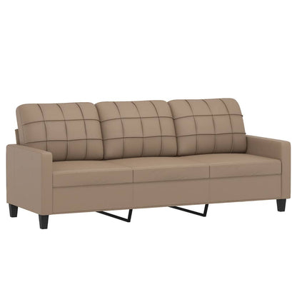 Set di Divani 4 pz con Cuscini cappuccino in Similpelle | homemem39