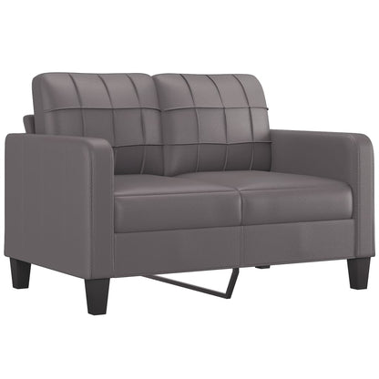 Set di Divani 3 pz con Cuscini Grigio in Similpelle | homemem39