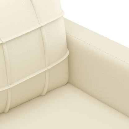 Set di Divani 3 pz con Cuscini crema in Similpelle | homemem39