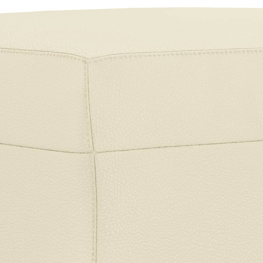 Set di Divani 3 pz con Cuscini crema in Similpelle - homemem39