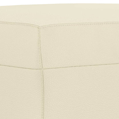 Set di Divani 3 pz con Cuscini crema in Similpelle - homemem39