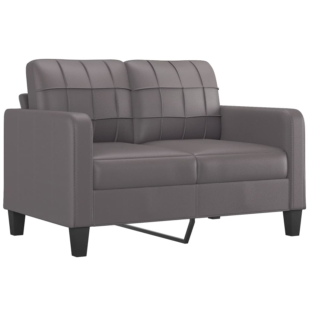 Set di Divani 3 pz con Cuscini Grigio in Similpelle | homemem39