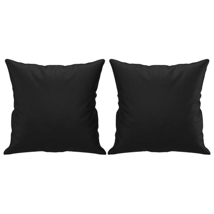 Set di Divani 2 pz con Cuscini Nero in Similpelle - homemem39
