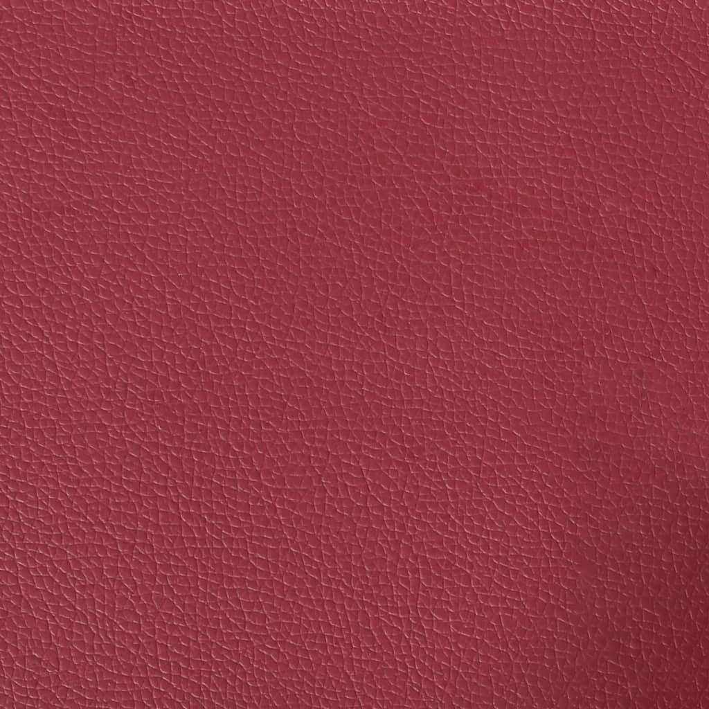 Set di Divani 2 pz con Cuscini Rosso Vino in Similpelle | homemem39