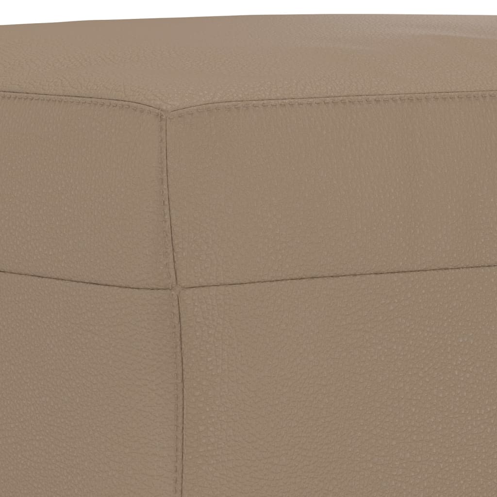 Set di Divani 3 pz con Cuscini cappuccino in Similpelle | homemem39