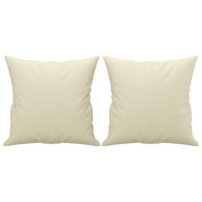 Set di Divani 2 pz con Cuscini Crema in Similpelle | homemem39