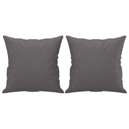 Set di Divani 2 pz con Cuscini Grigio in Similpelle | homemem39