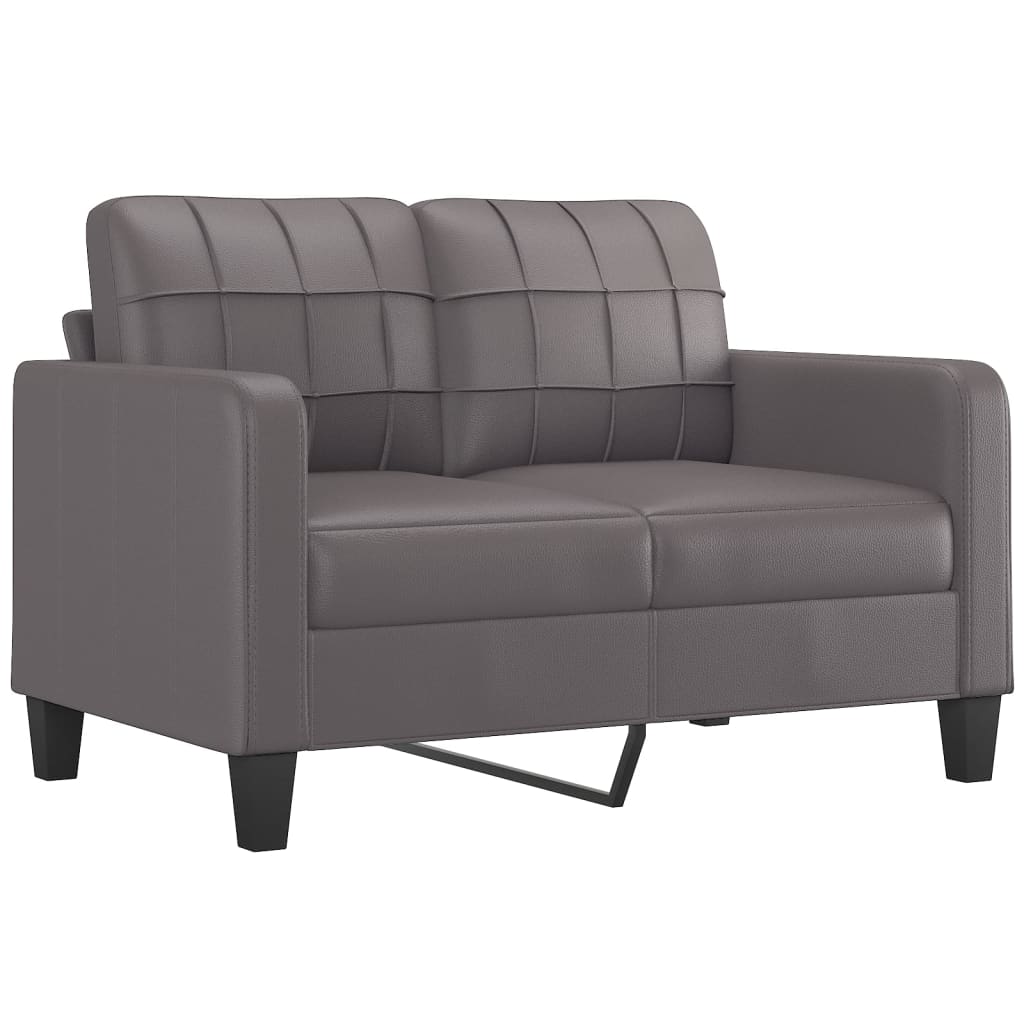 Set di Divani 3 pz con Cuscini Grigio in Similpelle | homemem39