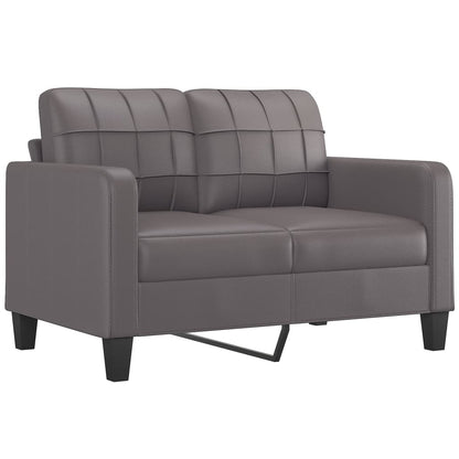 Set di Divani 3 pz con Cuscini Grigio in Similpelle | homemem39