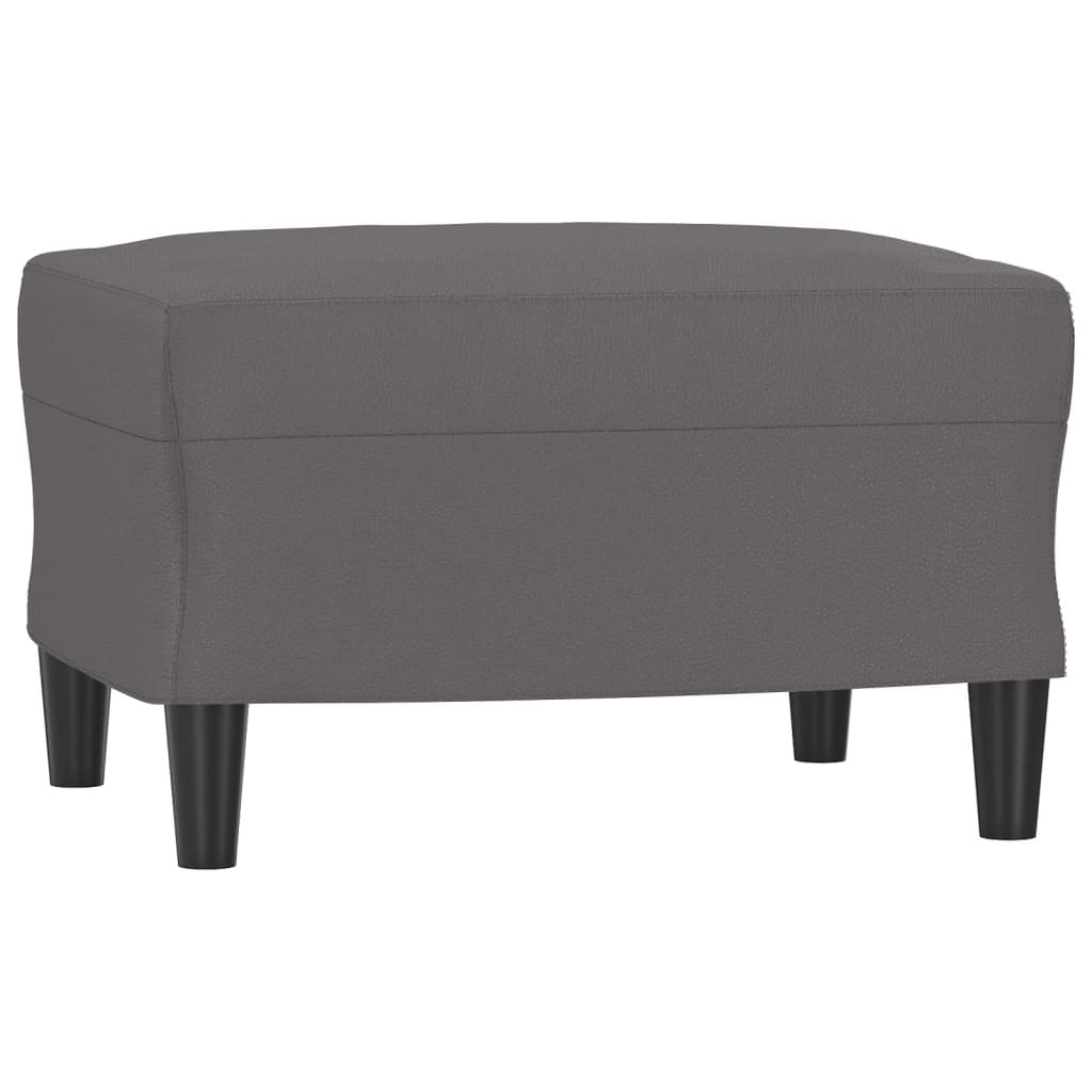 Set di Divani 3 pz con Cuscini Grigio in Similpelle | homemem39