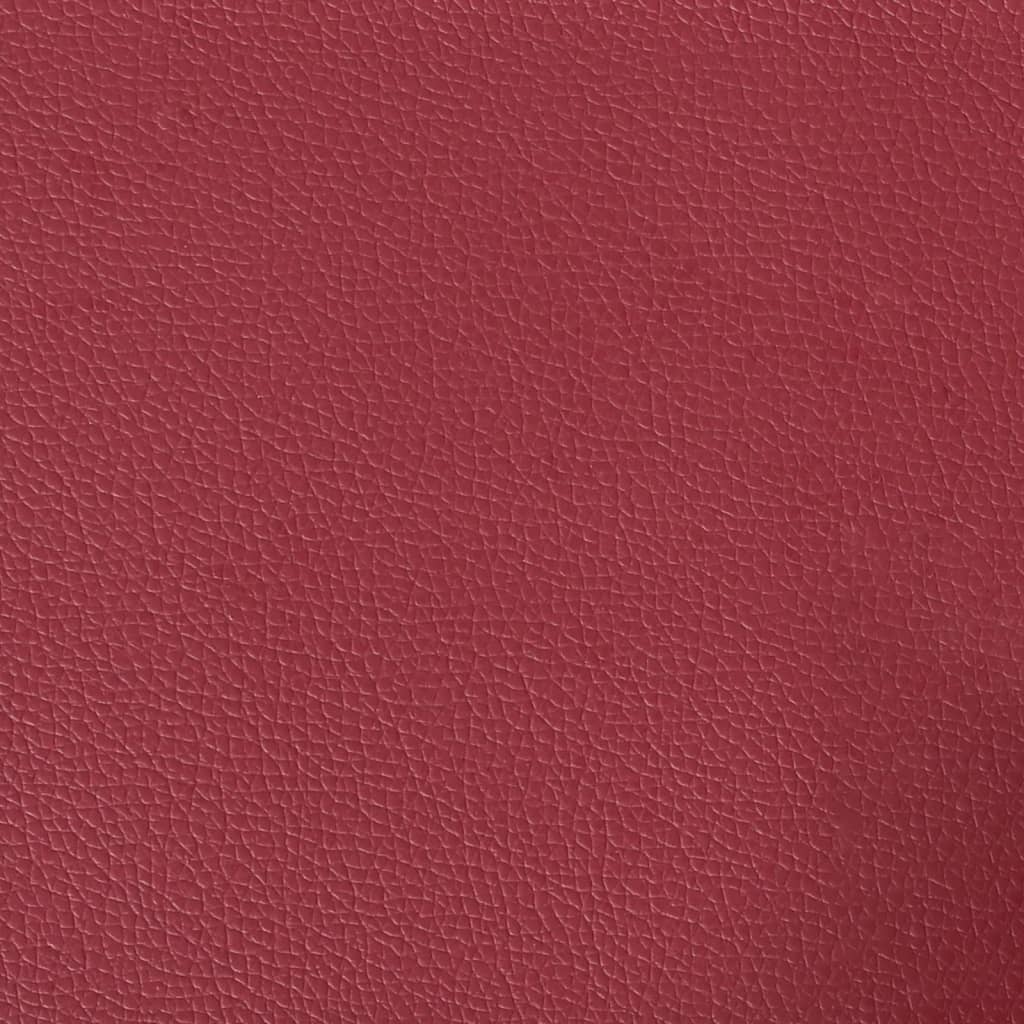 Set di Divani 2 pz con Cuscini Rosso Vino in Similpelle | homemem39