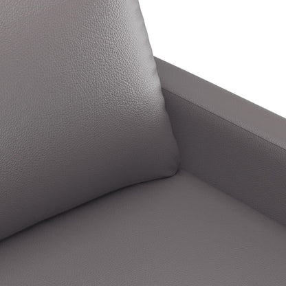 Set di Divani 3 pz con Cuscini Grigio in Similpelle | homemem39