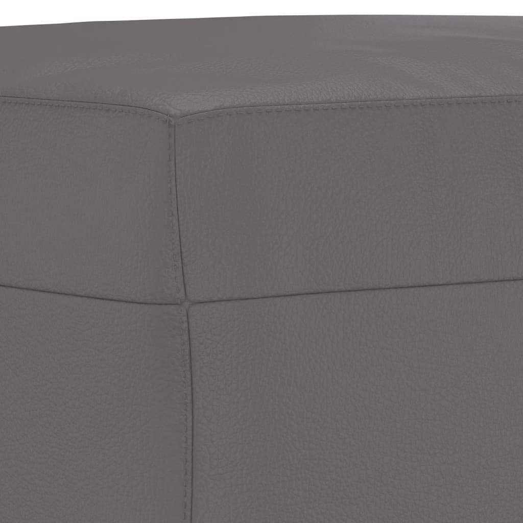 Set di Divani 3 pz con Cuscini Grigio in Similpelle | homemem39