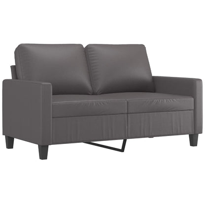 Set di Divani 2 pz con Cuscini Grigio in Similpelle | homemem39