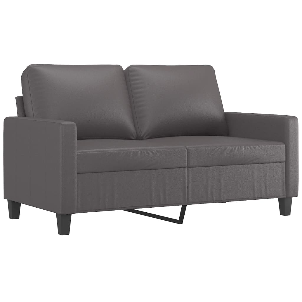Set di Divani 3 pz con Cuscini Grigio in Similpelle | homemem39