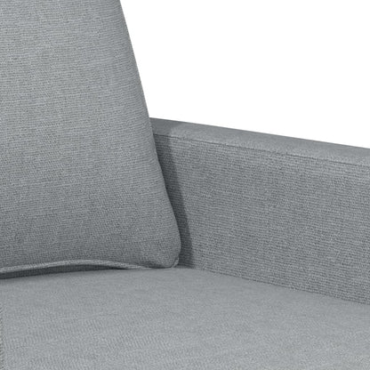 Set di Divani 4 pz con Cuscini Grigio Chiaro in Tessuto | homemem39