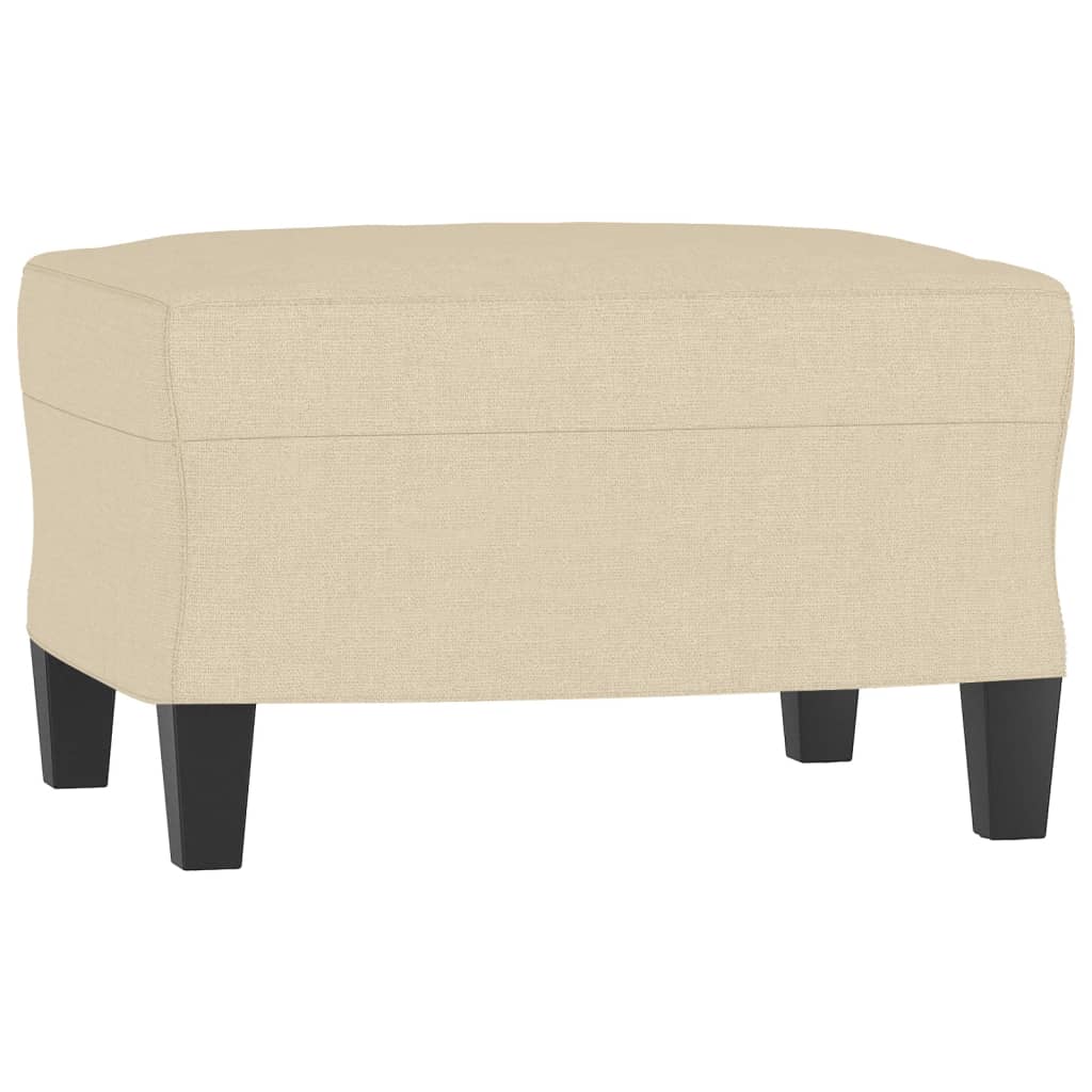 Set di Divani 3 pz con Cuscini Crema in Tessuto | homemem39