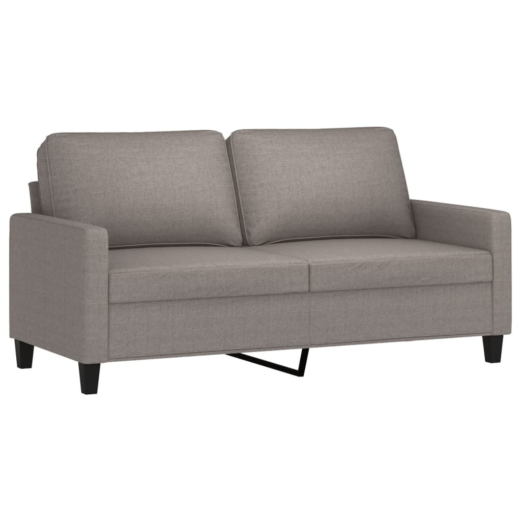Set di Divani 3 pz con Cuscini Tortora in Tessuto | homemem39