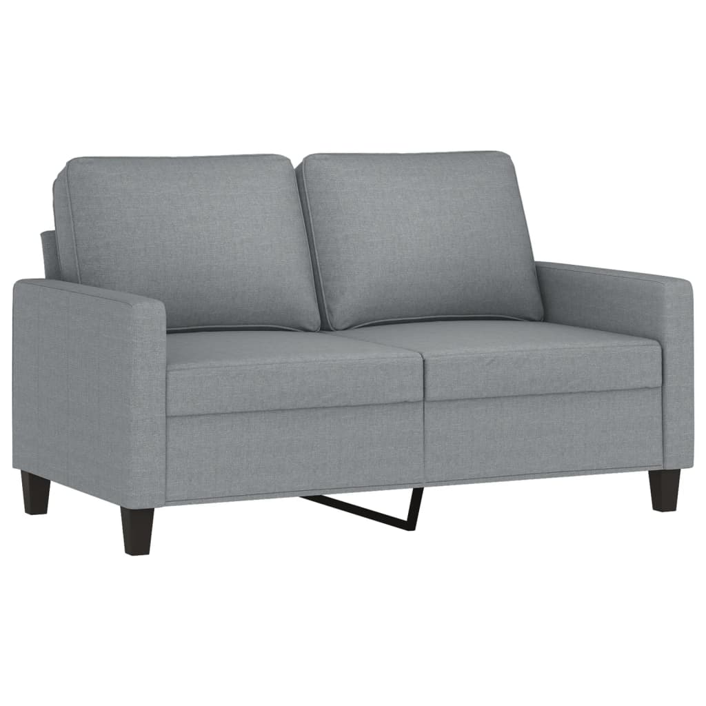 Set di Divani 3 pz con Cuscini Grigio Chiaro in Tessuto | homemem39