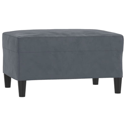Set di Divani 3 pz con Cuscini Grigio Scuro in Velluto | homemem39