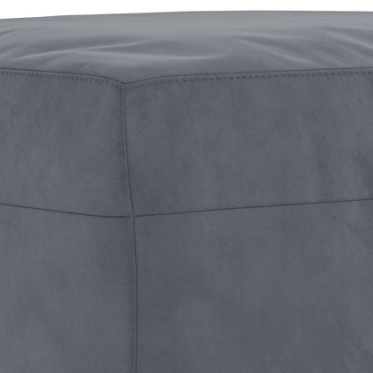 Set di Divani 3 pz con Cuscini Grigio Scuro in Velluto | homemem39