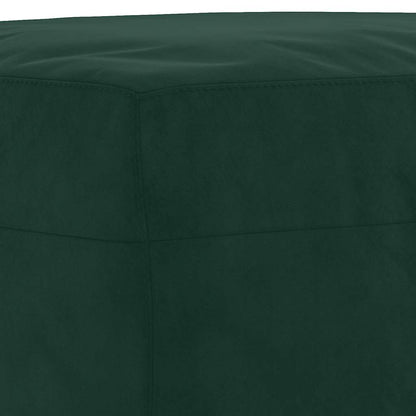 Set di Divani 3 pz con Cuscini Verde scuro in Velluto | homemem39