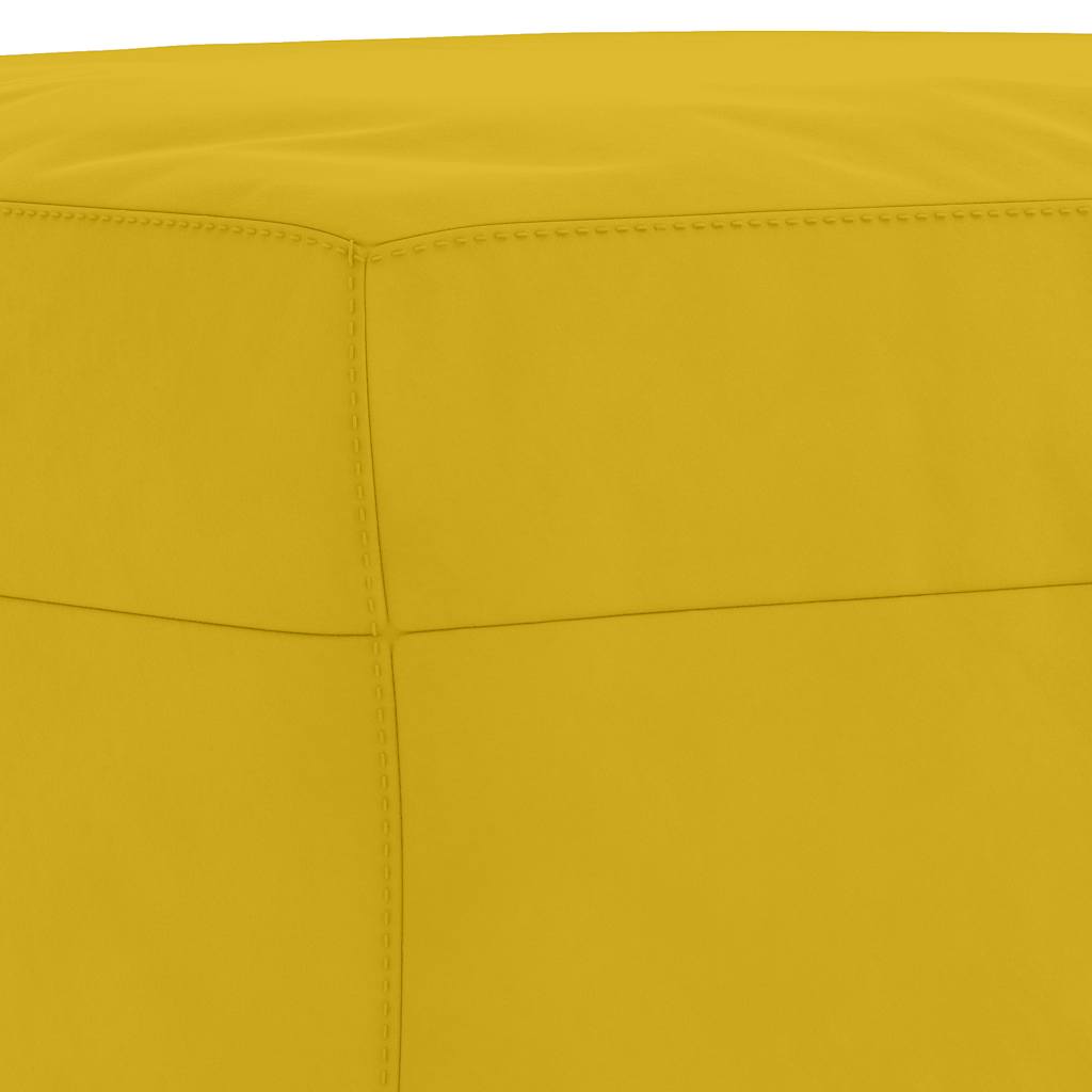 Set di Divani 3 pz con Cuscini giallo in Velluto | homemem39