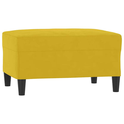 Set di Divani 3 pz con Cuscini giallo in Velluto | homemem39