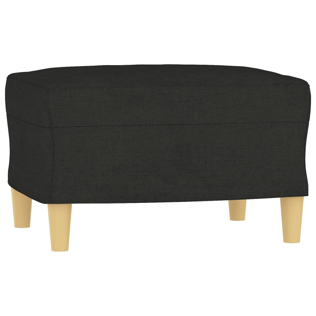 Set di Divani 4 pz con Cuscini Nero in Tessuto | homemem39