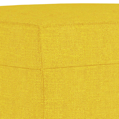Set di Divani 4 pz con Cuscini Giallo Chiaro in Tessuto | homemem39