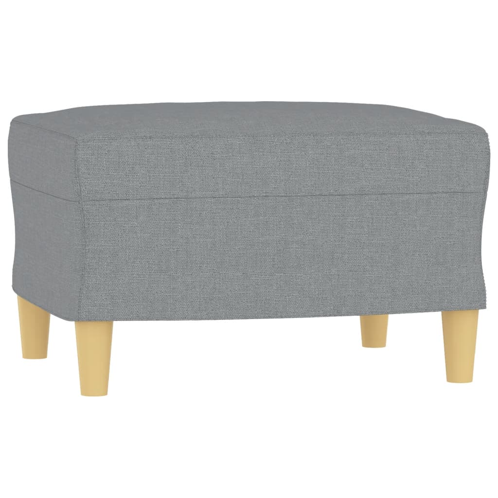 Set Divani 4 pz con Cuscini Grigio Chiaro in Tessuto | homemem39