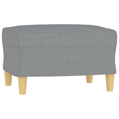 Set Divani 4 pz con Cuscini Grigio Chiaro in Tessuto | homemem39