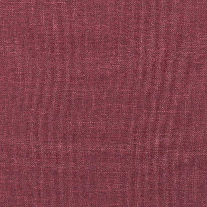 Set di Divani 2 pz con Cuscini Rosso Vino in Tessuto | homemem39