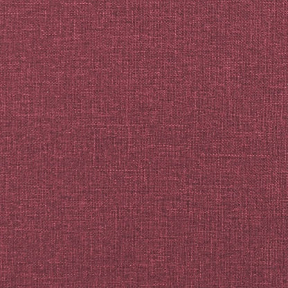 Set di Divani 3 pz con Cuscini Rosso Vino in Tessuto | homemem39
