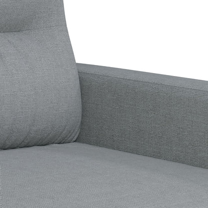 Set Divani 2 pz con Cuscini Grigio Chiaro in Tessuto | homemem39