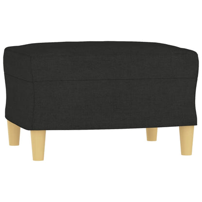 Set Divani 3 pz con Cuscini Nero in Tessuto | homemem39