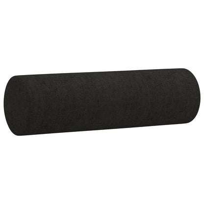 Set Divani 3 pz con Cuscini Nero in Tessuto | homemem39