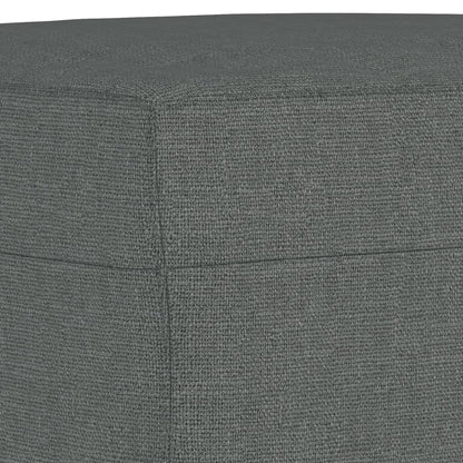 Set di Divani 3 pz con Cuscini Grigio Scuro in Tessuto | homemem39