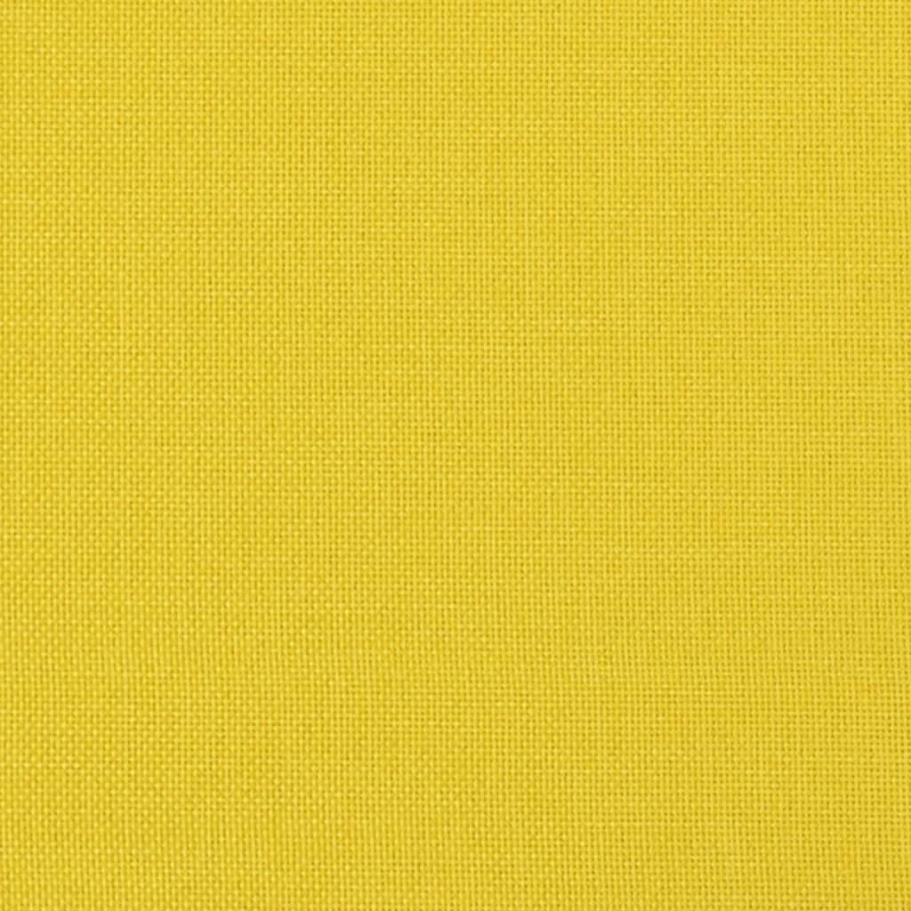 Set di Divani 3 pz con Cuscini Giallo Chiaro in Tessuto | homemem39