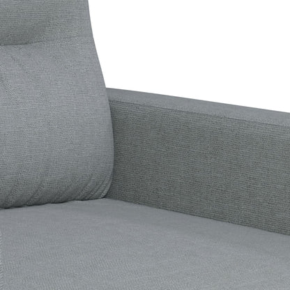 Set Divani 2 pz con Cuscini Grigio Chiaro in Tessuto | homemem39