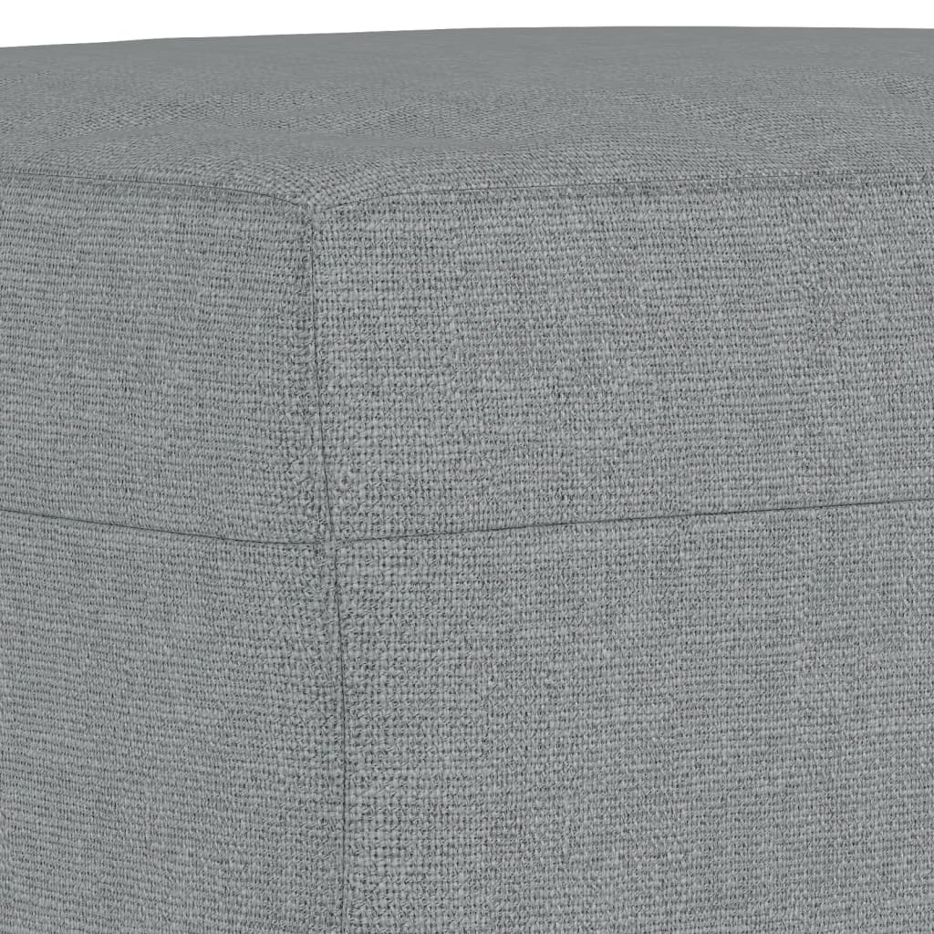 Set Divani 3 pz con Cuscini Grigio Chiaro in Tessuto | homemem39