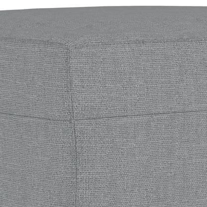 Set Divani 3 pz con Cuscini Grigio Chiaro in Tessuto | homemem39