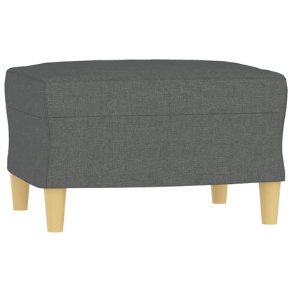 Set di Divani 3 pz con Cuscini Grigio Scuro in Tessuto | homemem39