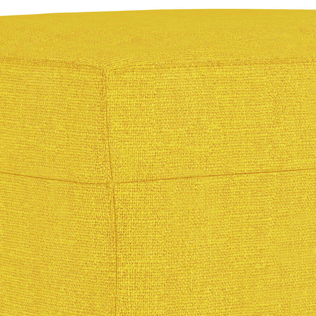 Set di Divani 3 pz con Cuscini Giallo Chiaro in Tessuto | homemem39