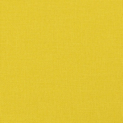 Set di Divani 3 pz con Cuscini Giallo Chiaro in Tessuto