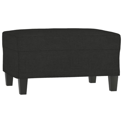 Set Divani 4 pz con Cuscini Nero in Tessuto